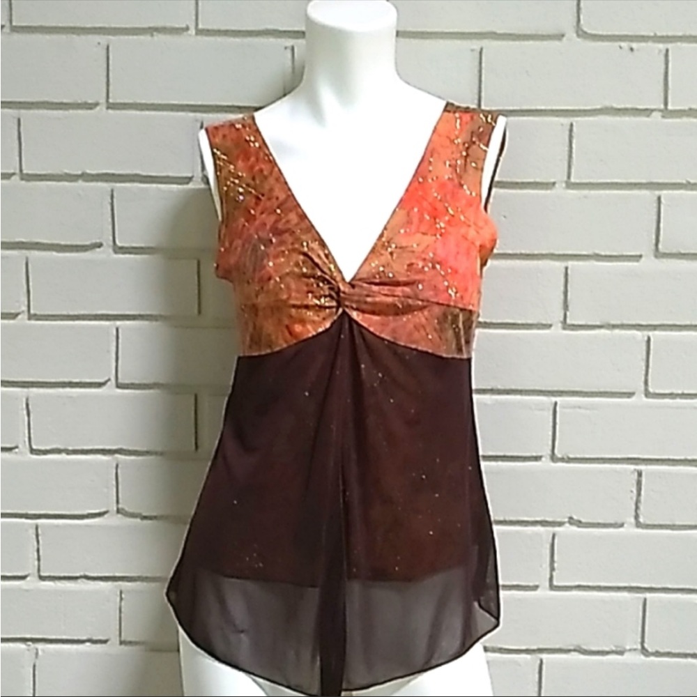MKM DESIGNS — GLITTER OVER LAY TOP……241